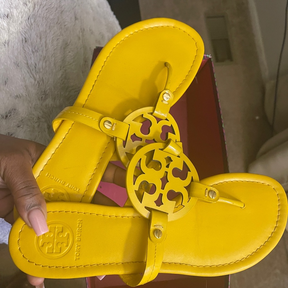 Yellow Tory Burch Sandals